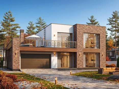 Проект дома "Форталеза" — 227 м², 2 этажа