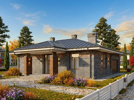 Проект дома "Галац" — 152 м², 1 этаж