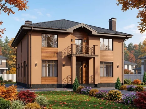 Проект дома "Гент" — 242 м², 2 этажа