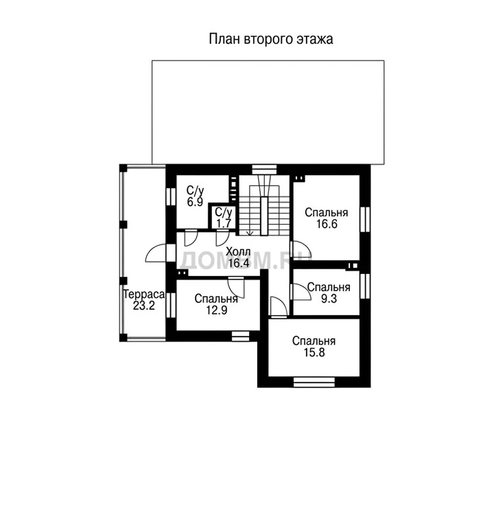 Проект дома «Гвадалахара» — План 2 этажа