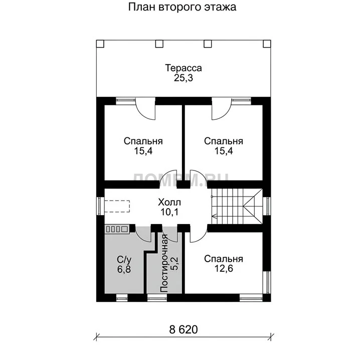 Проект дома «Хемниц» — План 2 этажа
