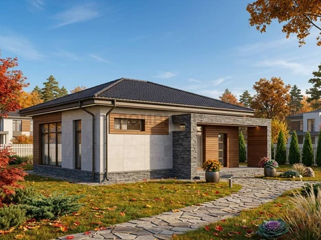 Проект дома "Ибица" — 80 м², 1 этаж