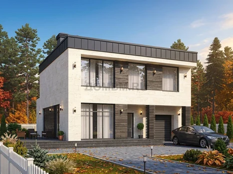 Проект дома "Куенка" — 180 м², 2 этажа