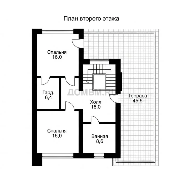 Проект дома «Ла-Корунья» — План 2 этажа