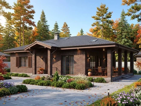 Проект дома "Ларнака" — 124 м², 1 этаж