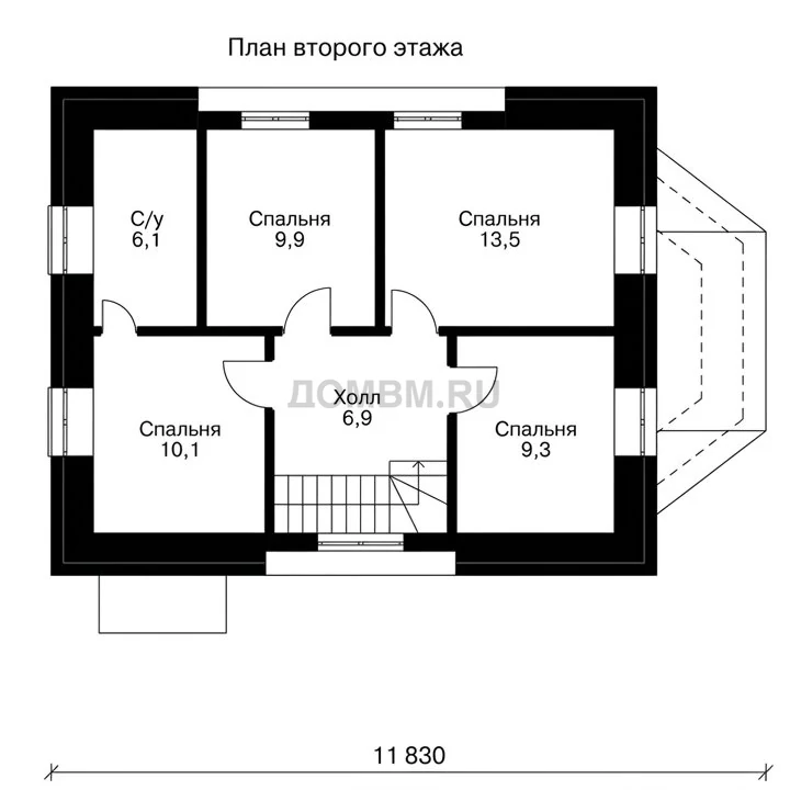 Проект дома «Лунд» — План 2 этажа