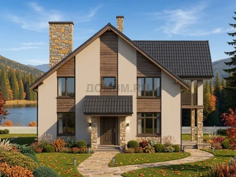 Проект дома "Мурсия" — 186 м², 2 этажа