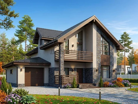 Проект дома "Нюрнберг" — 212 м², 2 этажа