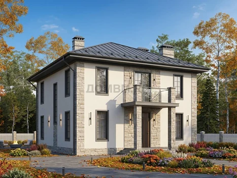 Проект дома "Осака" — 164 м², 2 этажа