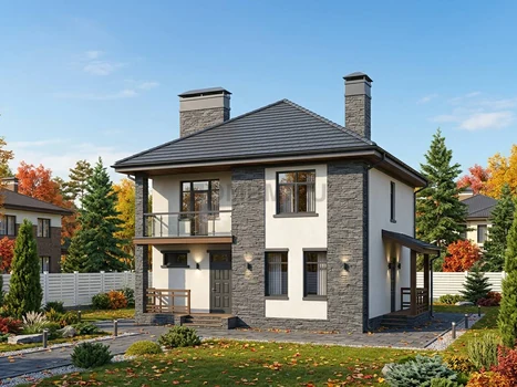 Проект дома "Пловдив" — 164 м², 2 этажа