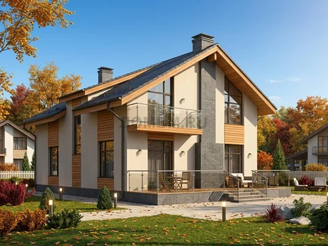 Проект дома "Реджайна" — 207 м², 2 этажа