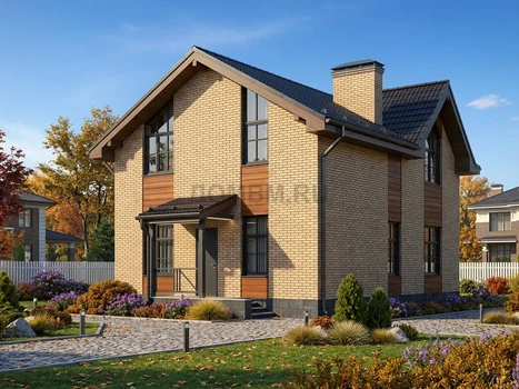 Проект дома "Римини" — 125 м², 2 этажа