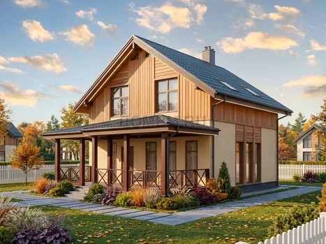 Проект дома "Сакраменто" — 116 м², 2 этажа