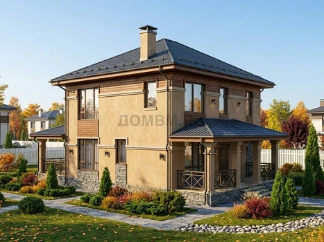 Проект дома "Тегеран" — 184 м², 2 этажа