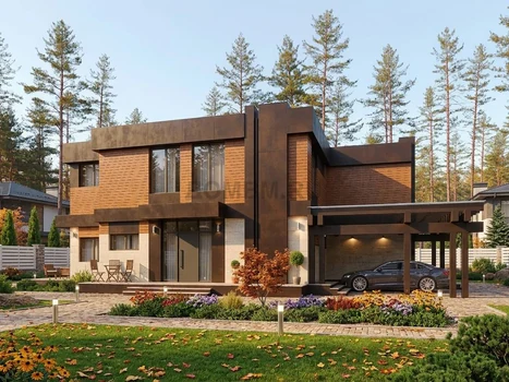 Проект дома "Тольятти" — 287 м², 2 этажа
