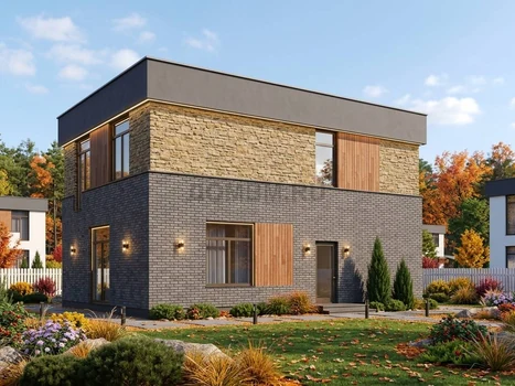 Проект дома "Валлета" — 137 м², 2 этажа