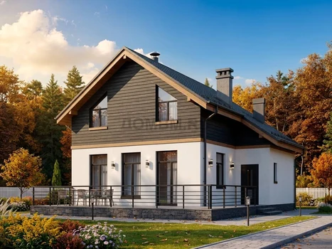 Проект дома "Воркута" — 114 м², 2 этажа
